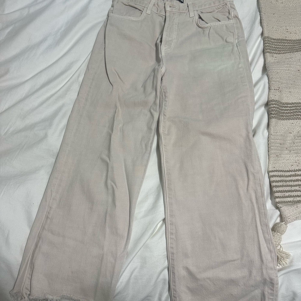 J Brand Women's Beige Flare Jeans